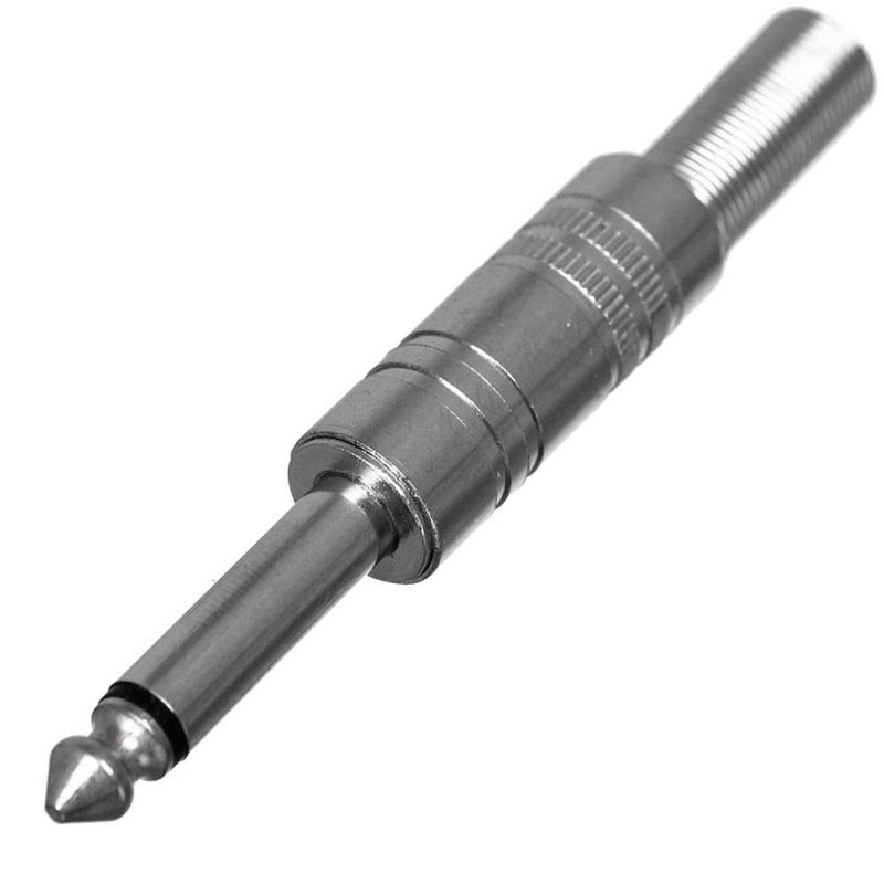 CESS 6.35mm 1/4 inch Mono Audio Phono Tone Cable Connector - 1/4 TS Guitar Cable Connector (10 Pack) - Image 4